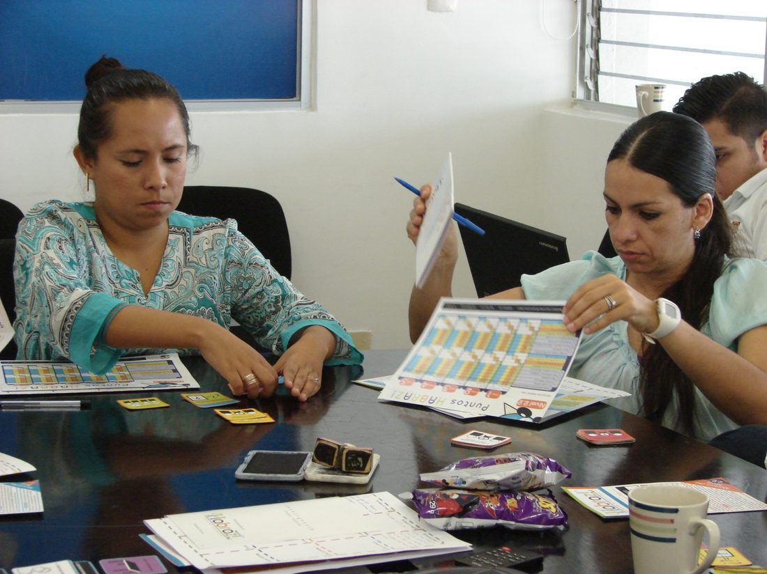 Equipo Gamesa PepsiCo revisando su contador de puntos Habraz