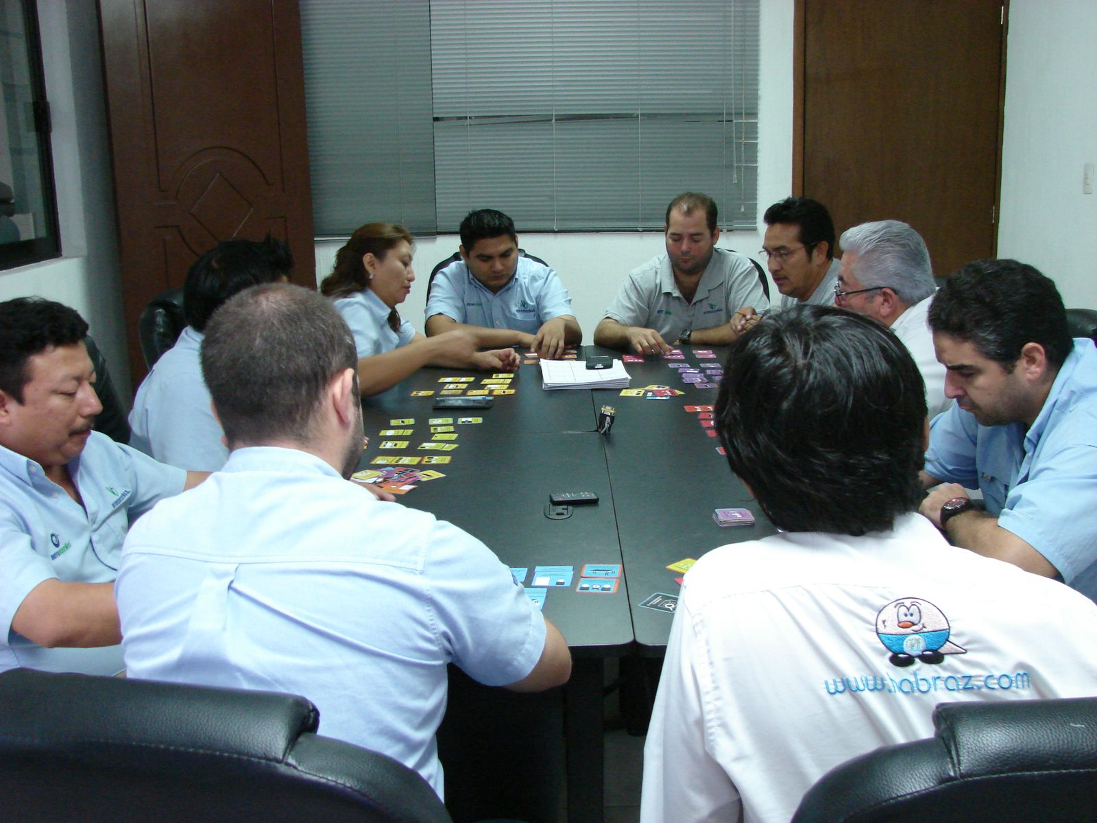 Equipo completo Vitrofibras VFS en sesión grupal Habraz